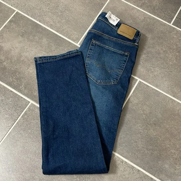 American Eagle Outfitters Airflex+ Slim Straight Jeans size 32X33.5